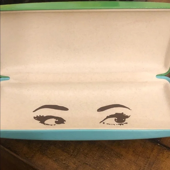 Kate Spade Vibrant Green and Blue Eyewear Case - Picture 8 of 8